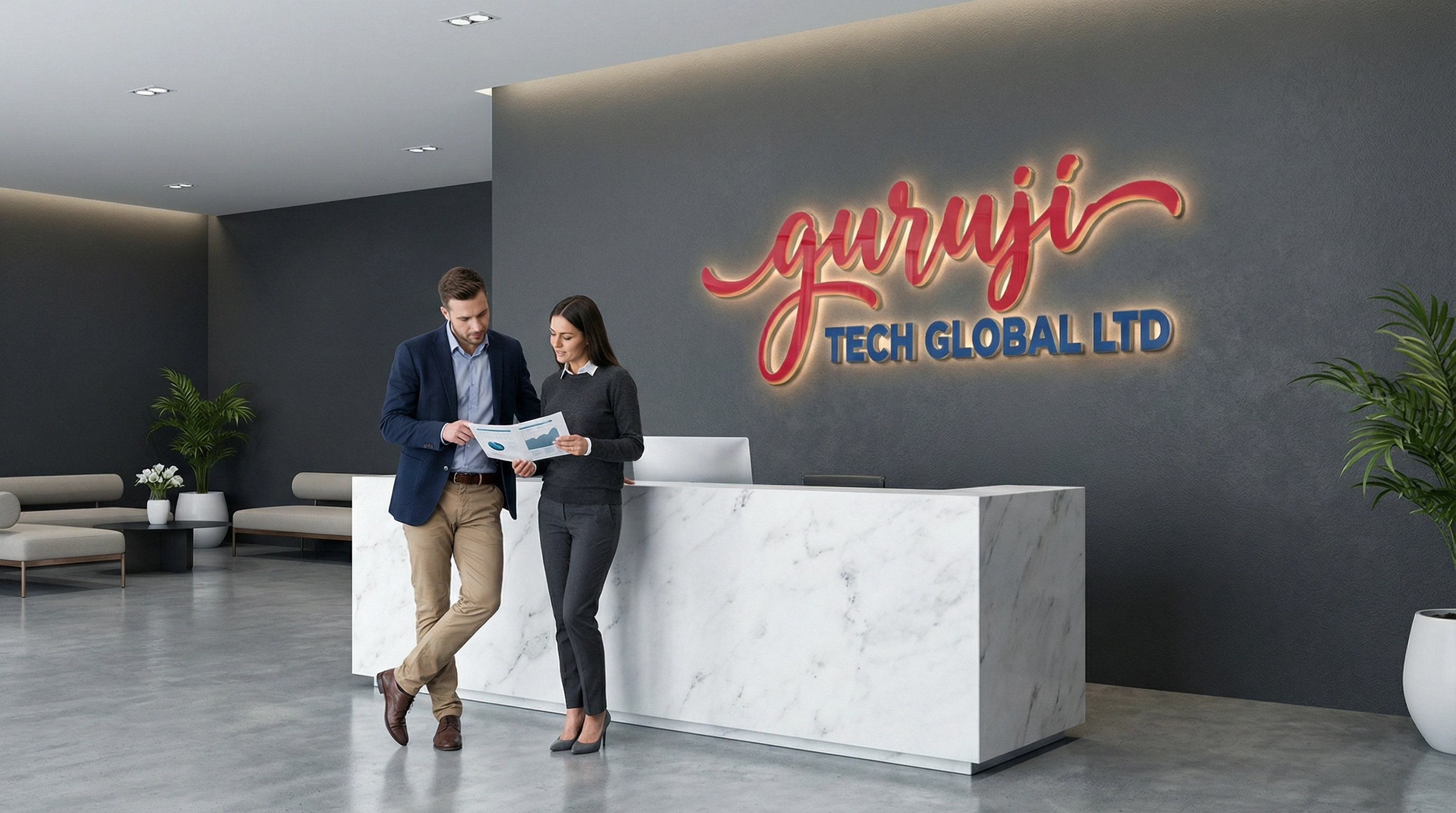 Guruji Tech Global team collaborating on cyber security solutions